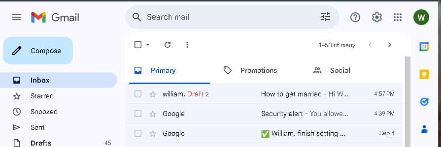 Gmail Draft Creation Example